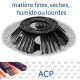 Brosse ACP pour BT (acier enrobé et polypro)